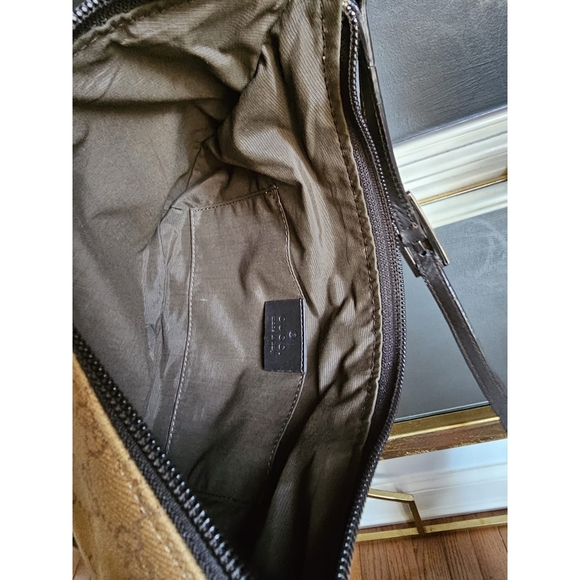 Gucci GG Canvas and Leather Zip Hobo Bag Beige/Brown - Picture 11 of 11